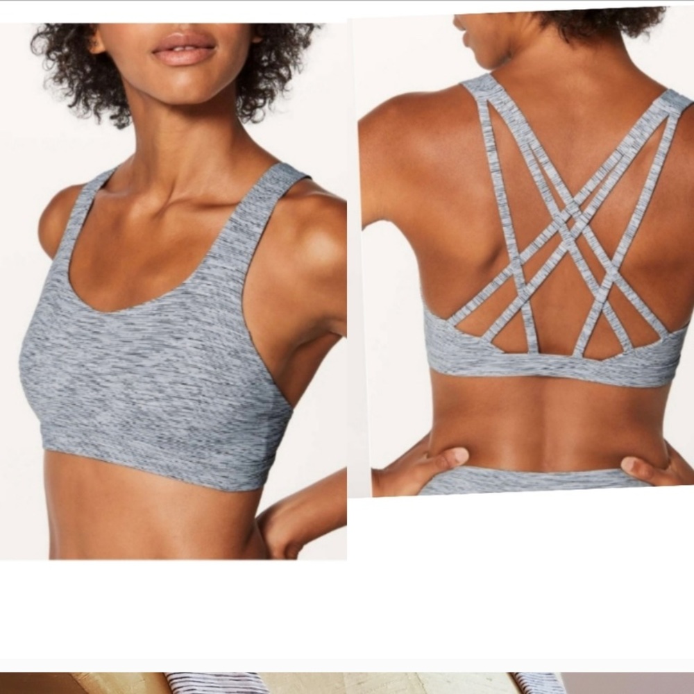 Lululemon Free to Be Serene sports bra, size 6.